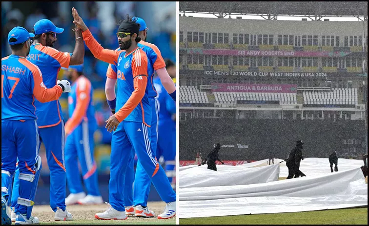  Rain Threatens To Dampen T20 World Cup 2024 Super 8 India vs Bangladesh  Match At Antigua