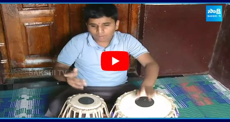 Bilnd Boy Anand Reddy Playing Tabla