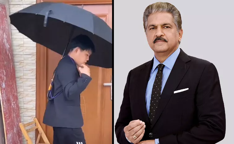 Anand Mahindra Tweet Wearable Umbrella