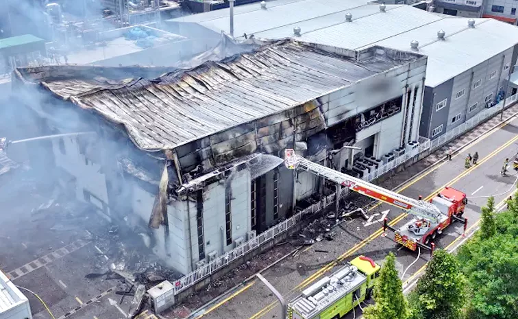 Fire Accident In Seoul Lithium Batteries Factory