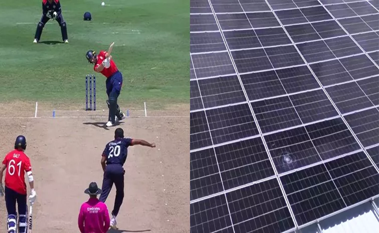 T20 World Cup 2024, ENG vs USA: 104M Six From Jos Buttler Damaged The Solar Panel