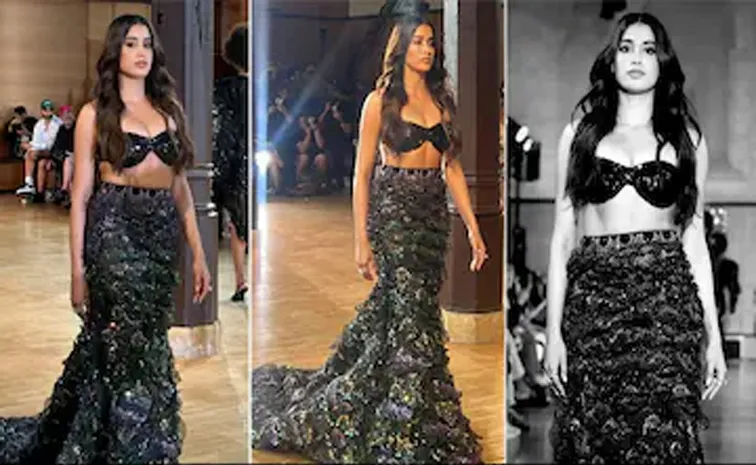 Janhvi Kapoor Turns Mermaid For Rahul Mishra At Paris Haute Couture Week