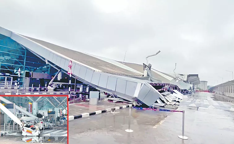 Delhi Rains: Delhi Airport Terminal 1 Roof Collapses, 1 Dead, 5 Injured