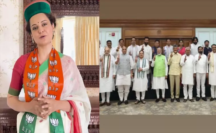 Kangana Ranaut Shares Group Pic of Modi's NDA Alliance