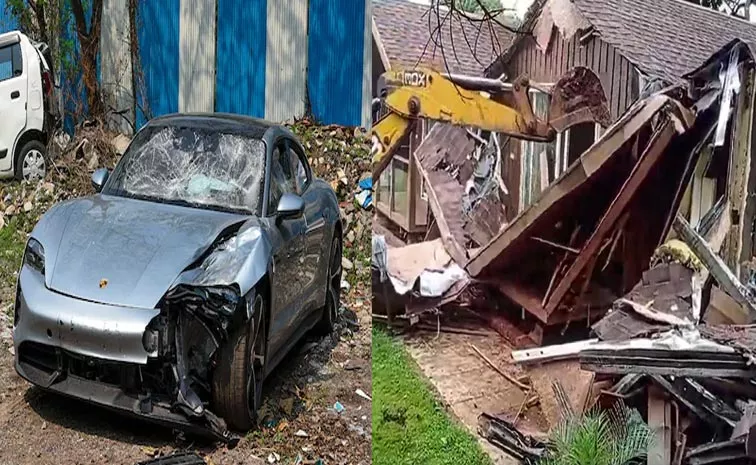 Pune Porsche car case: Illegal portions of resort owned by accused family demolished