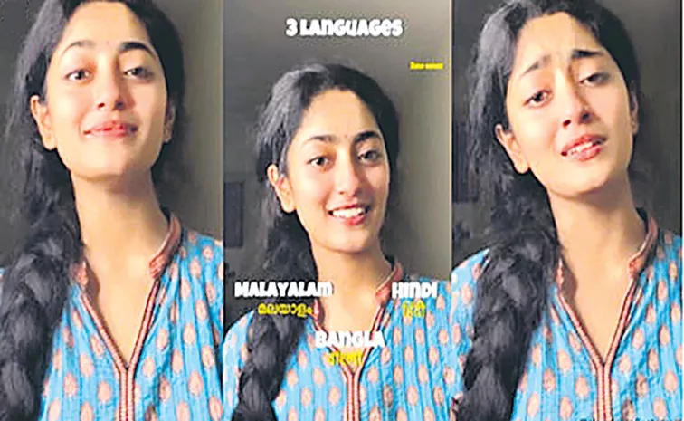 Debosmita Deb shares a video of her singing the song in Malayalam, Bengali and Hindi