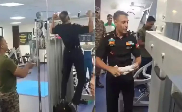 Major General Prasanna Joshi Pull-Ups Without Break goes viral on social media