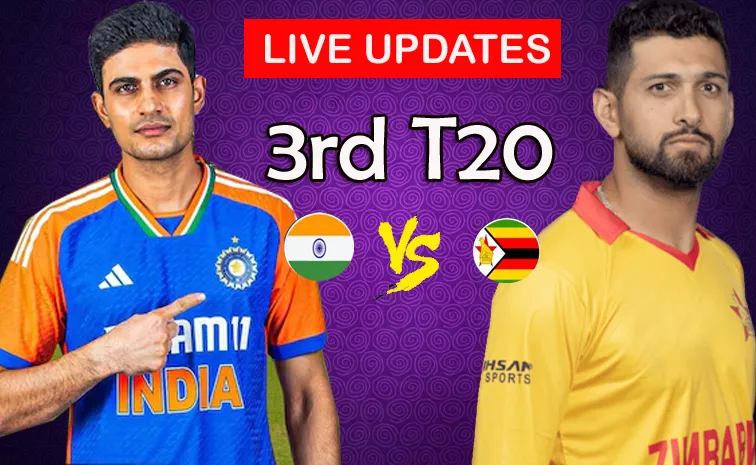 IND VS ZIM 3rd T20 Live Updates And Highlights