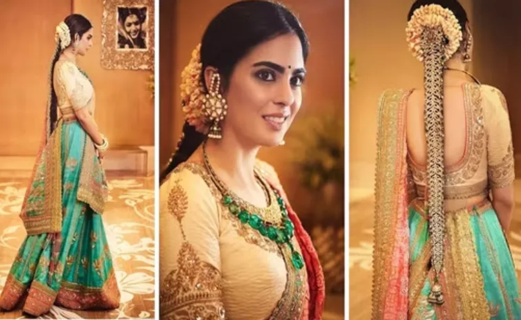 Isha Ambani Rocks Stunning Tamilian Jadai Hairstyle For Anant Ambani Wedding Event