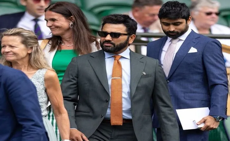 TEAM INDIA CAPTAIN ROHIT SHARMA STUNS AT WIMBLEDON