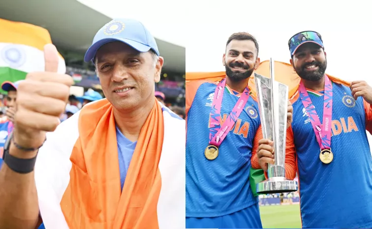 Great Gesture by Rohit Virat: VVS Laxman On Dravid T20 WC Trophy Celebration