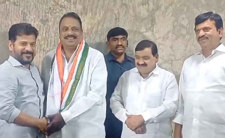 BRS MLA Prakash Goud Join In Congress