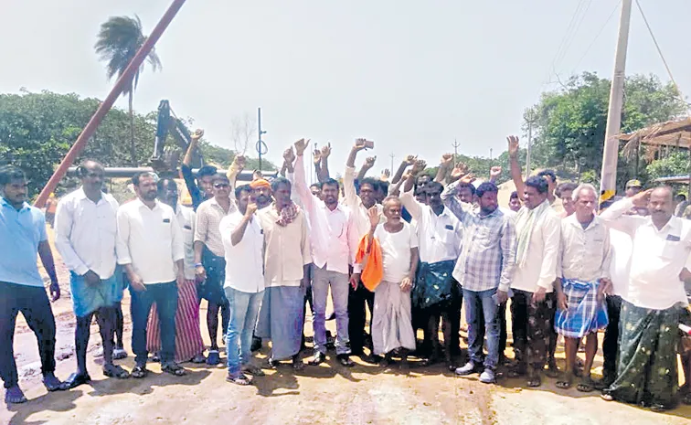 Dismissal of 17 employees at Moolpet port in Srikakulam district