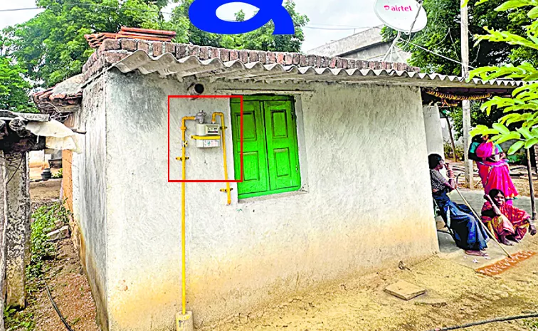 Uddamarri Village Technology Develop: Cooking gas through pipeline to house