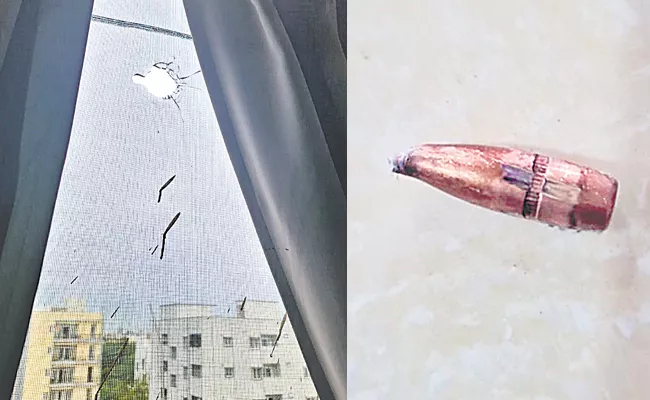 Bullet Enters Apartment In Hyderabad