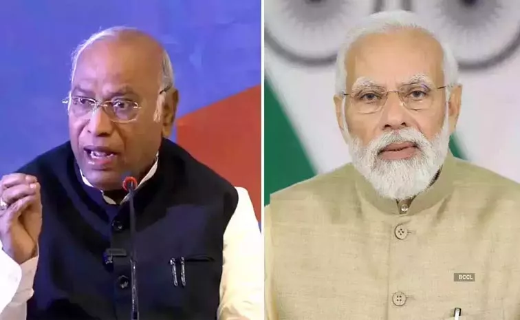 M Kharge Counters PM 8 Crore Jobs In 4 Years Remark Web Of Lies