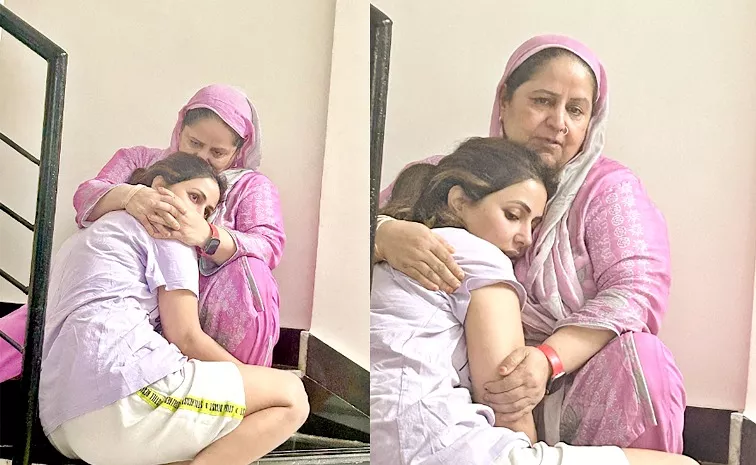 Hina Khan shares pictures from the day her mother learnt of her cancer diagnosis