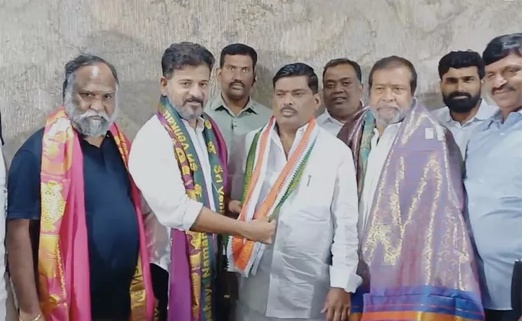 BRS MLA Gudem Mahipal Reddy Joins In Congress Party