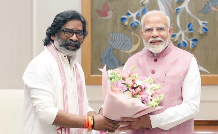 Jharkhand Chief Minister Hemant Soren Meets PM Modi