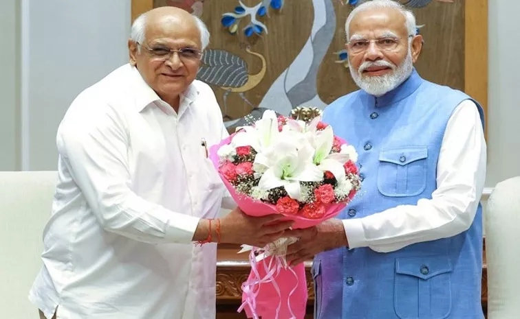 PM Modi Wishes Gujarat Chief Minister