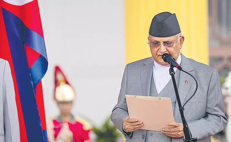   0:40 KP Sharma Oli takes oath as PM of Nepal for fourth time