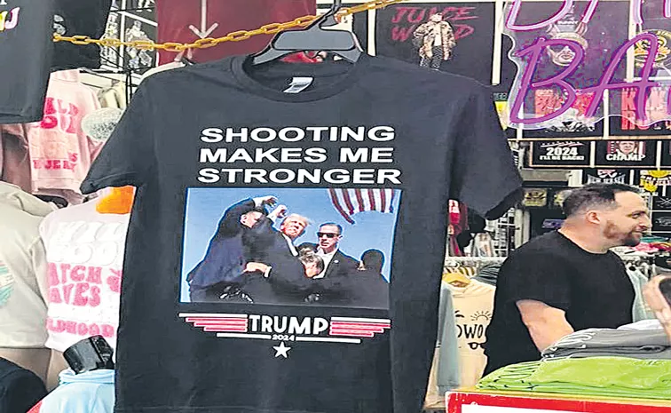 USA Presidential Elections 2024: T-shirts for sale with Trump epic pose