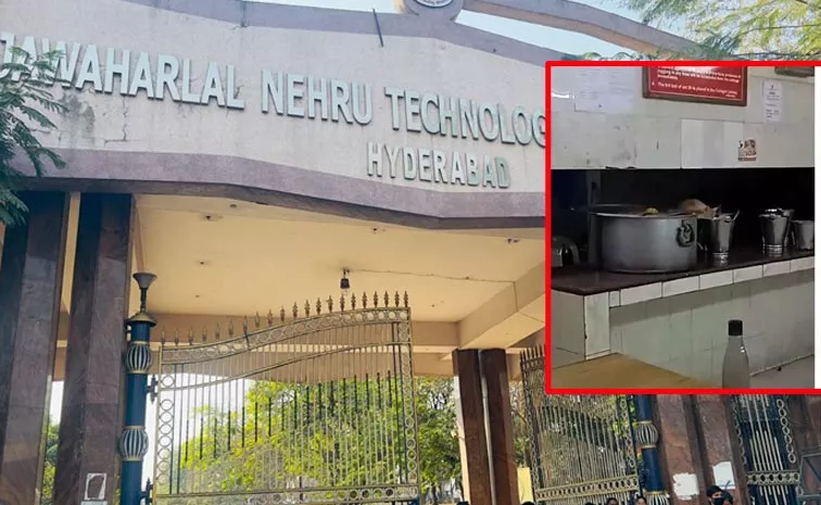 HYD JNTU Officials Serious On Cat In Mess Video Viral