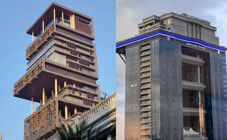 mansion home was built on top of a 400ft skyscraper in bengaluru