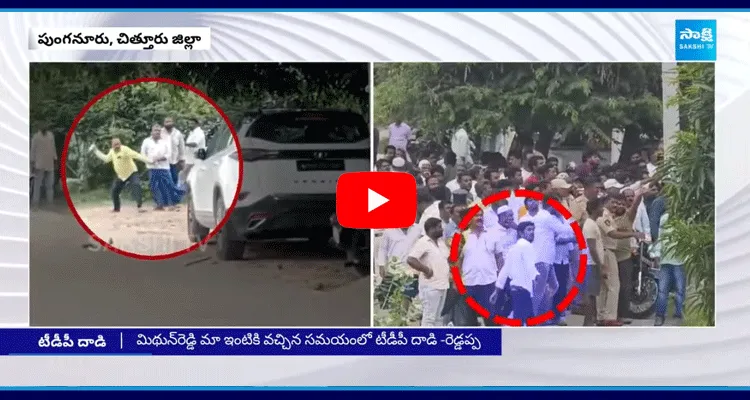 MP Mithun Reddy Attack In Punganur