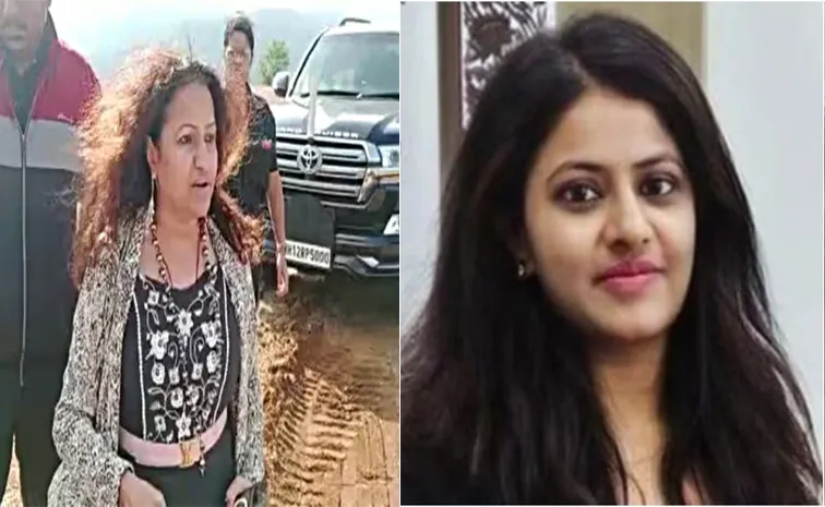 Puja Khedkar Mother Who Was Seen Waving Gun At Farmers, Arrested