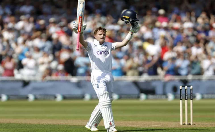 Ollie Popes century helps England reach 416 on 1st day of 2nd Test vs West Indies