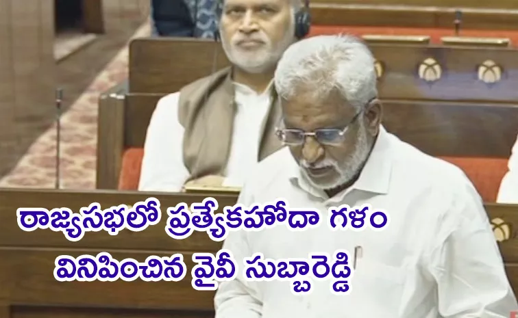 YSRCP MP YV Subba Reddy Voice On AP Special Status In Rajya Sabha