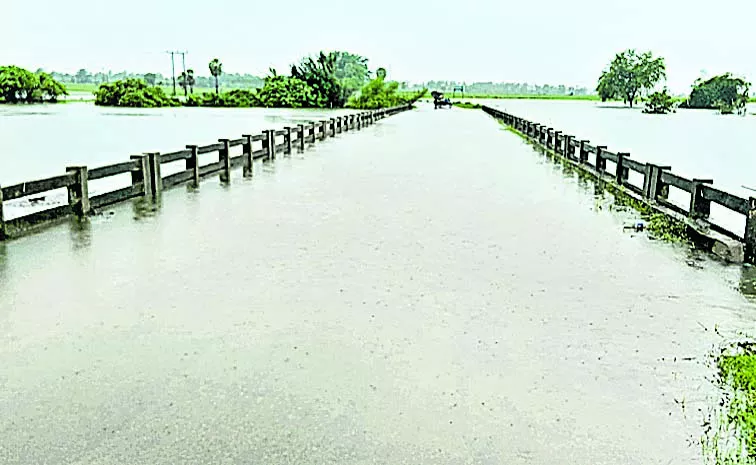 Rising water level in Chalivagu: telangana