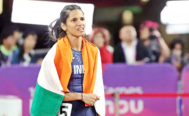 Paris Olympics 2024 Visakhapatnam Athlete Jyothi Yarraji 1st Indian 100m Hurdles