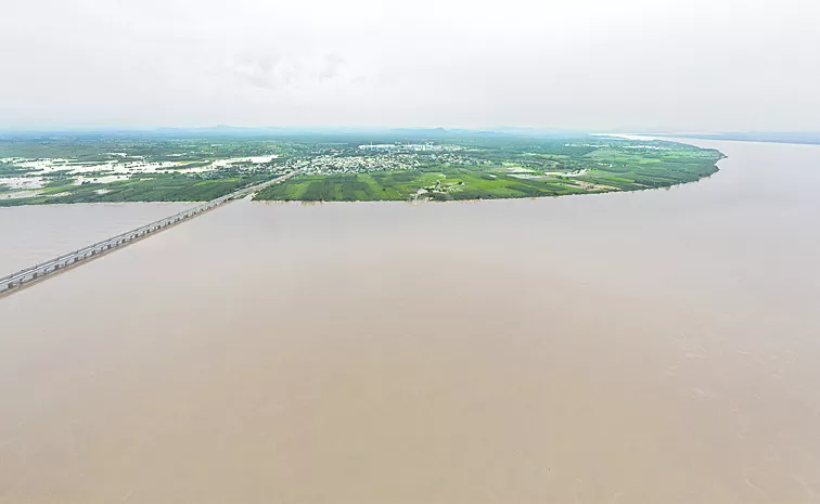 The flood in Godavari is gradually receding as the rains decrease