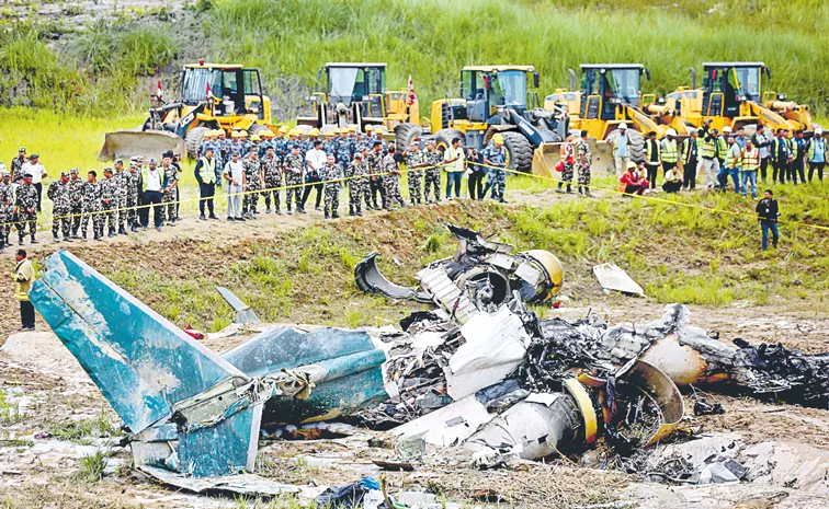 Nepal plane crash: Plane slips off runway and crashes at Kathmandu airport