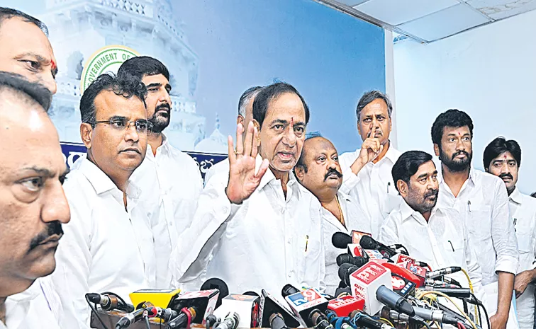 KCR fires at assembly media point on Telangana state budget