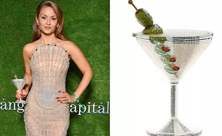 Natasha Poonawallas Martini Glass Shape Purse At The French Gala