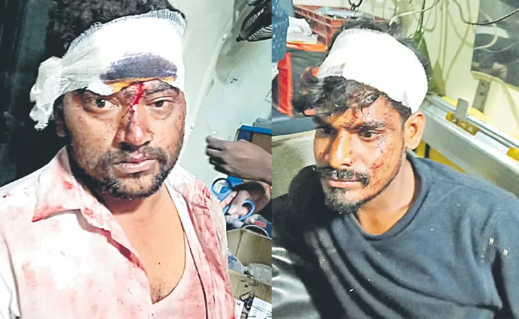 TDP leaders attacked YSRCP workers