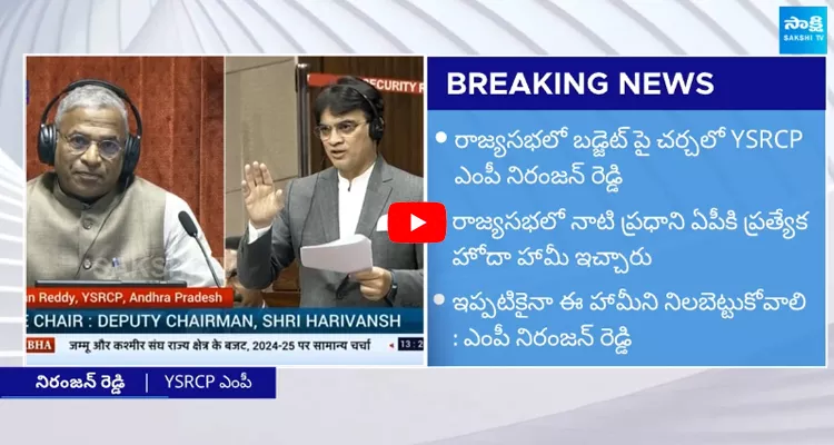 YSRCP MP Niranjan Reddy Demands Special Status To AP In Parliament 