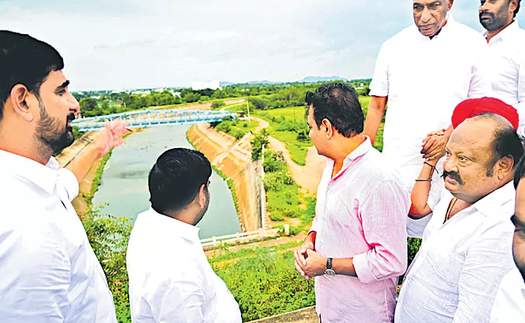 KTR visited Lower Maneru Reservoir