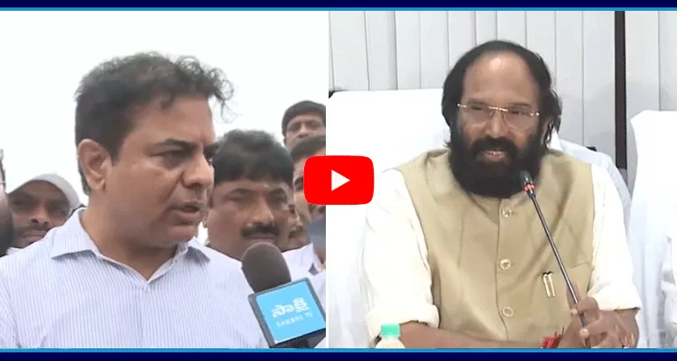 KTR Vs Congress Leaders Over Kaleshwaram Project