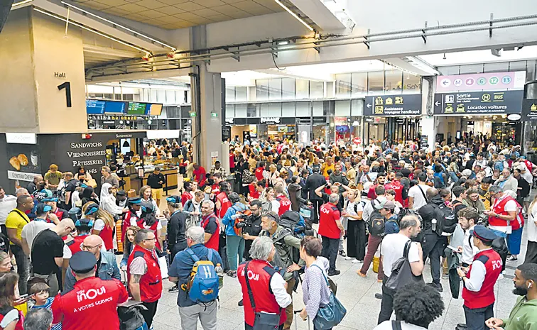 France high-speed rail network attacked, ahead of Paris Olympics opening