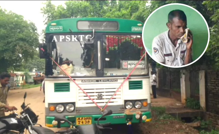 Andhra Pradesh Nandyal Man Take Away RTC Bus Over Irritation