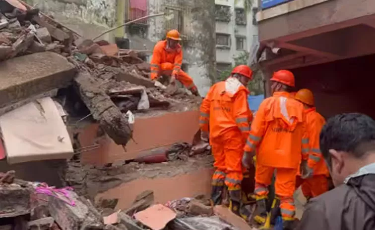 3-Storey Building Collapses In Navi Mumbai