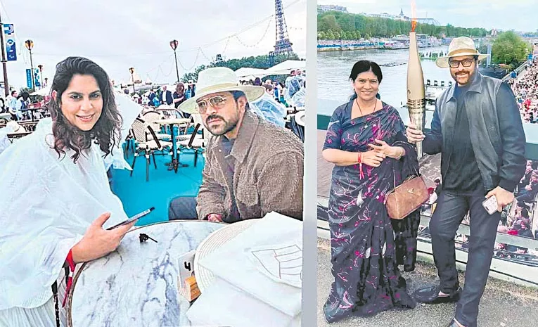 Chiranjeevi and Family Attends 2024 Paris Olympics Opening Ceremony