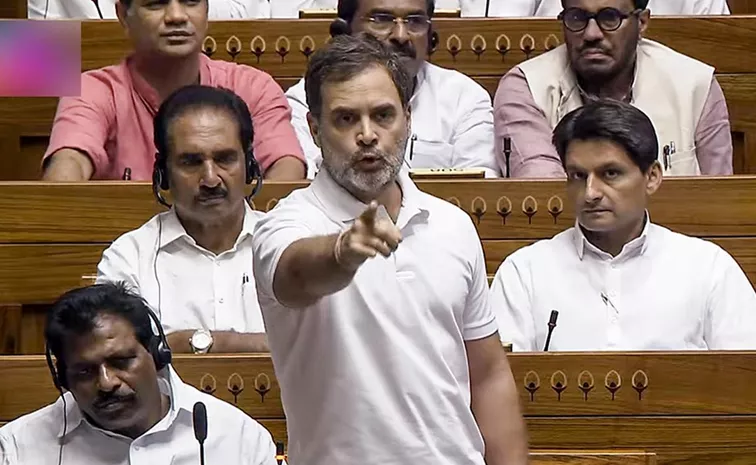 Rahul Gandhi Fire On Bjp About Budget In Parliament