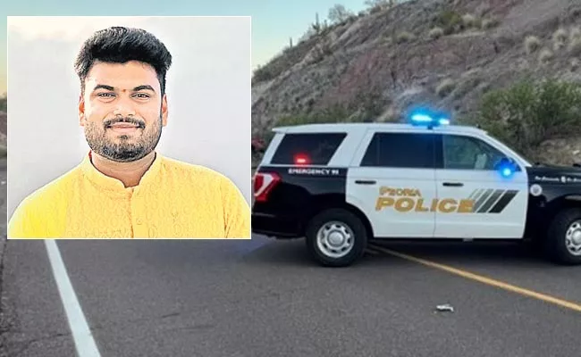 Telangana student Died road accident in America