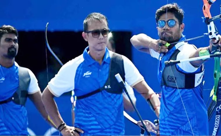 The Indian mens archery team lost in the quarter final itself