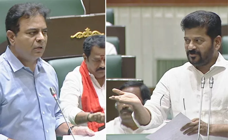 CM Revanth And KTR Comments In Telangana Assembly